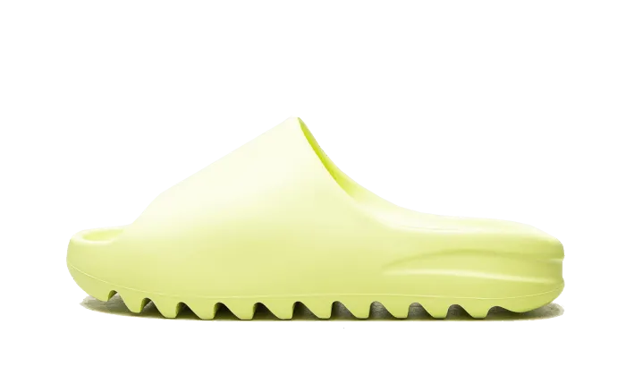 Yeezy Slide Glow Green (Restock Pair 2022) Elegant Metal Buckle