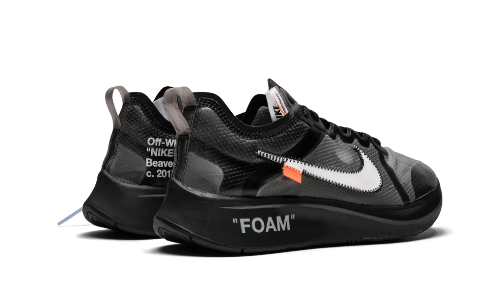Zoom Fly Off-White Black Silver endurance building jogging accessory