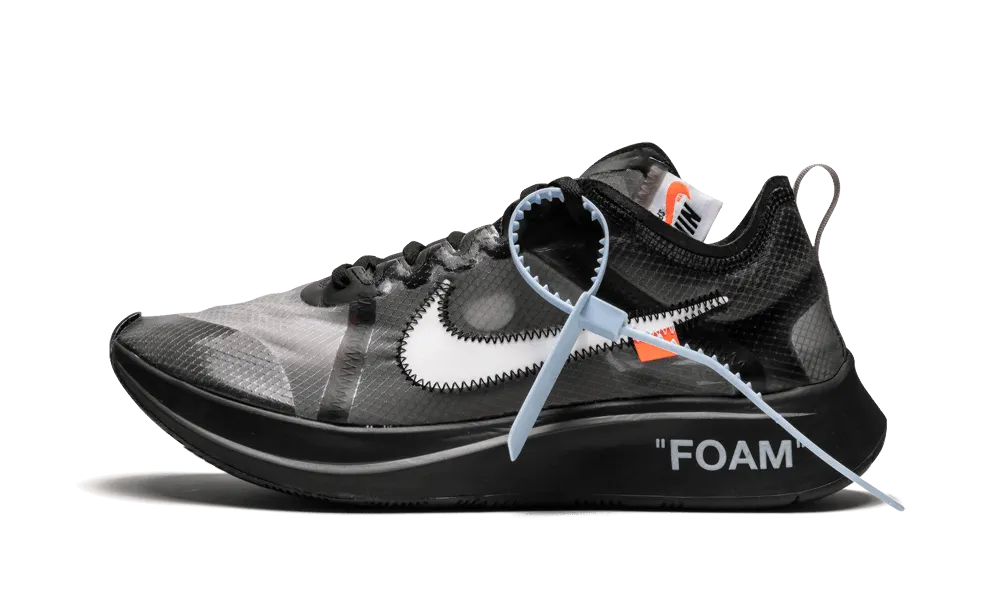 running in windy weather shoes heel - cup insoles Zoom Fly Off-White Black Silver
