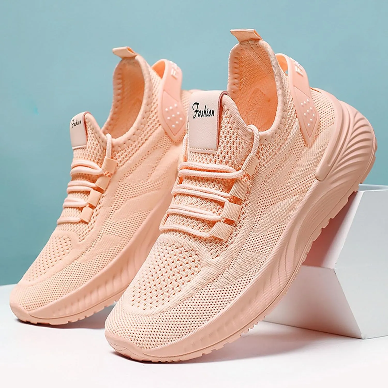 ZSpzx Orthopedic Walking Sneakers for Women Lace Up Air Cushioned Slip On Padded Insole Jogging Tennis Casual Shoes Comfortable Lightweight Padded Insole Footwear with Arch Support for Daily Wear